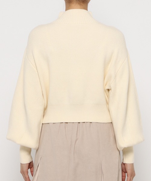 mysty woman（ミスティウーマン）の「フラワー刺繍ニット 992978（ニット/セーター・レディース・グレイッシュブルー/アイボリー/ブラック・FREE）」の13枚目の写真