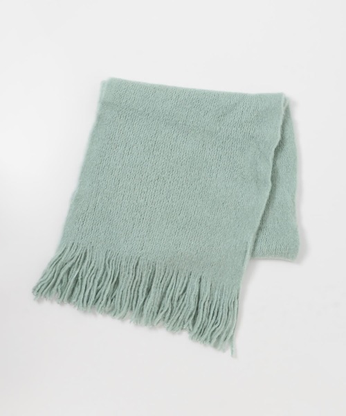 RODE SKO（ロデスコ）の「ラッセル起毛マフラー（マフラー・レディース・オフホワイト/グレー/ミント・ONE）」の18枚目の写真