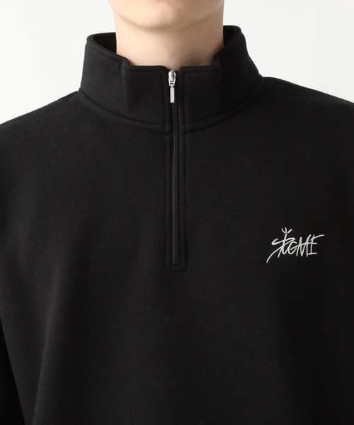 SIGNAL SPORTS(シグナルスポーツ)の「【SIGNAL SPORTS】裏起毛/タギングデザイン/ヘビーウェイトコットン/ハーフジッププルオーバースウェット(スウェット・メンズ・ブラック/ホワイト/イエロー/グリーン・LARGE/MEDIUM)」の15枚目の写真