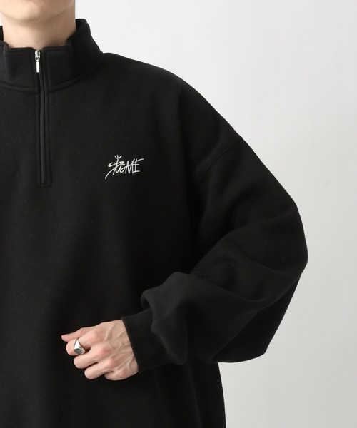 SIGNAL SPORTS(シグナルスポーツ)の「【SIGNAL SPORTS】裏起毛/タギングデザイン/ヘビーウェイトコットン/ハーフジッププルオーバースウェット(スウェット・メンズ・ブラック/ホワイト/イエロー/グリーン・LARGE/MEDIUM)」の16枚目の写真