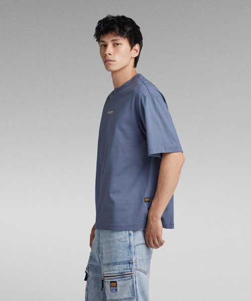 CENTER CHEST BOXY T-SHIRT/ブランドロゴオーバーサイズT（T