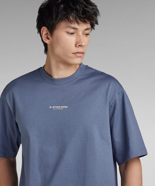 送料込★G-Star★Center Chest Boxy Tシャツ CENTER CHEST BOXY T-SHIRT/ブランドロゴオーバーサイズT(T