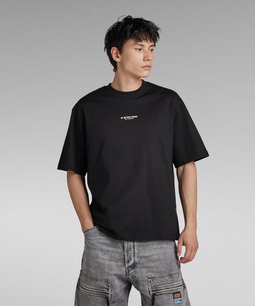 CENTER CHEST BOXY T-SHIRT/ブランドロゴオーバーサイズT（T