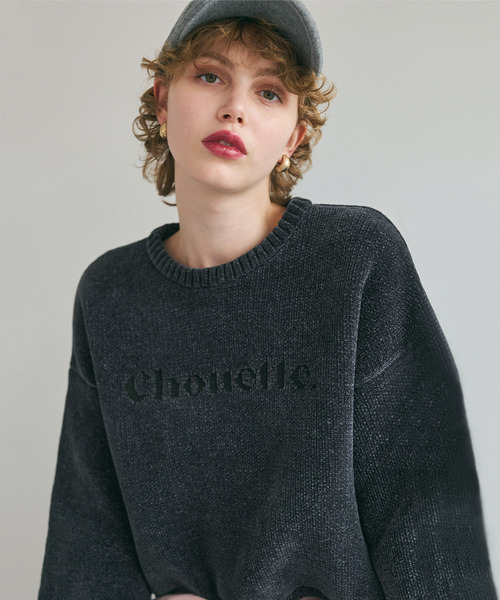 coca（coca）（コカ）の「フワもち立体ロゴニット（ニット/セーター・レディース・アイボリー/グリーン/チャコール・M/L）」の17枚目の写真