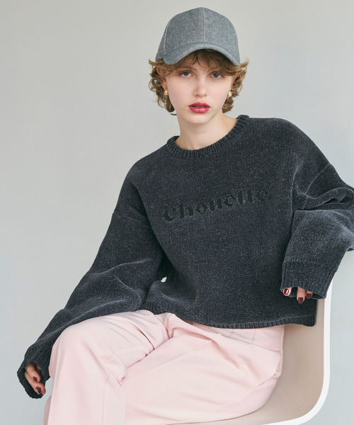 coca（coca）（コカ）の「フワもち立体ロゴニット（ニット/セーター・レディース・アイボリー/グリーン/チャコール・M/L）」の19枚目の写真