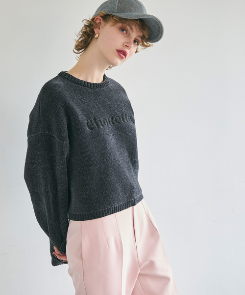 coca（coca）（コカ）の「フワもち立体ロゴニット（ニット/セーター・レディース・アイボリー/グリーン/チャコール・M/L）」の20枚目の写真