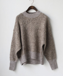 REAL CUBE | リングヤーンウール混クルーネックニット(ニット/セーター)