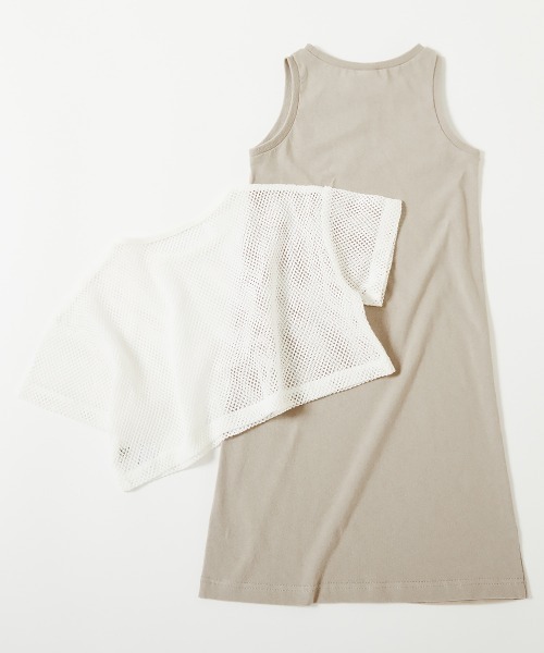 devirock（デビロック）の「【セットアップ】メッシュTシャツ＆アメスリワンピース（ワンピース・キッズ・イエロー系1/ブルー系7/ブラック/グレー系1/ライトグレー/ピンク系/ブルー・100cm/160cm/150cm/140cm/130cm/120cm/110cm）」の14枚目の写真