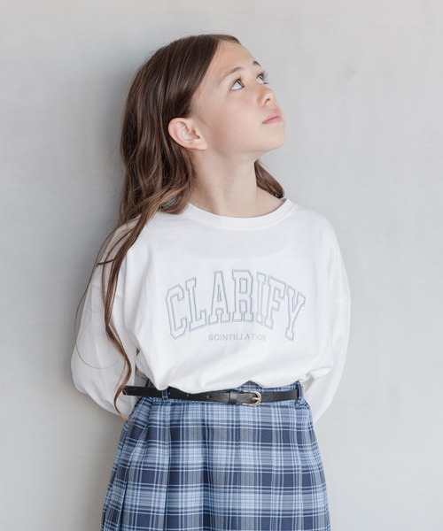 GLOBAL WORK（グローバルワーク）の「ヘビロッTEEモチーフワイド/991382（Tシャツ/カットソー・キッズ・グレー/ホワイト系8/ホワイト系6/ホワイト系5/ホワイト系7/サックスブルー/チャコール・130cm/150cm/120cm/140cm/160cm/170cm）」の3枚目の写真