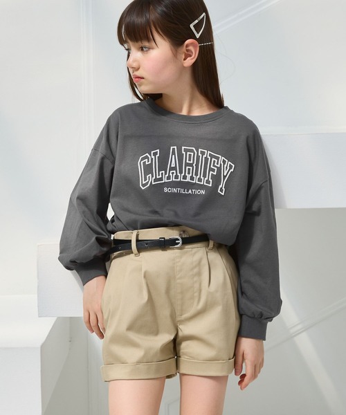 GLOBAL WORK（グローバルワーク）の「ヘビロッTEEモチーフワイド/991382（Tシャツ/カットソー・キッズ・グレー/ホワイト系8/ホワイト系6/ホワイト系5/ホワイト系7/サックスブルー/チャコール・130cm/150cm/120cm/140cm/160cm/170cm）」の6枚目の写真