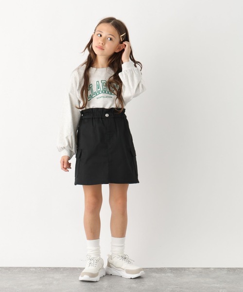 GLOBAL WORK（グローバルワーク）の「ヘビロッTEEモチーフワイド/991382（Tシャツ/カットソー・キッズ・グレー/ホワイト系8/ホワイト系6/ホワイト系5/ホワイト系7/サックスブルー/チャコール・130cm/150cm/120cm/140cm/160cm/170cm）」の14枚目の写真