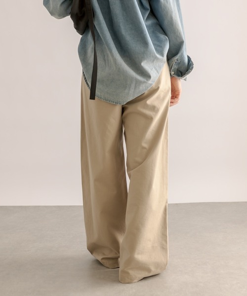 RIVE DROITE（リヴドロワ）の「MONN.:.(モン)/ルーズチノパンツ（チノパンツ・レディース・ネイビー/ベージュ・36/38）」の6枚目の写真