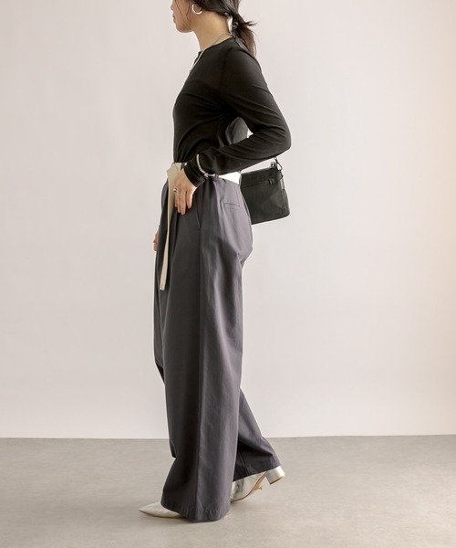 RIVE DROITE（リヴドロワ）の「MONN.:.(モン)/ルーズチノパンツ（チノパンツ・レディース・ネイビー/ベージュ・36/38）」の12枚目の写真