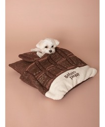 gelato pique（ジェラートピケ）の「【CAT&DOG】【販路限定商品】ベビモコチョコレートおふとんセット（ペット用クッション/マット）」