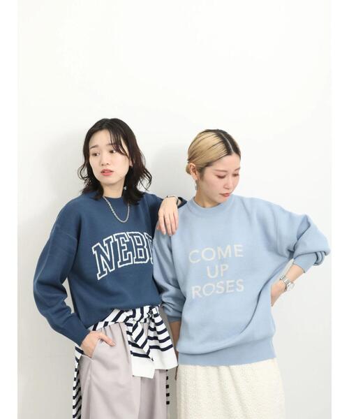 Samansa Mos2 blue（サマンサモスモスブルー）の「アソートロゴニット