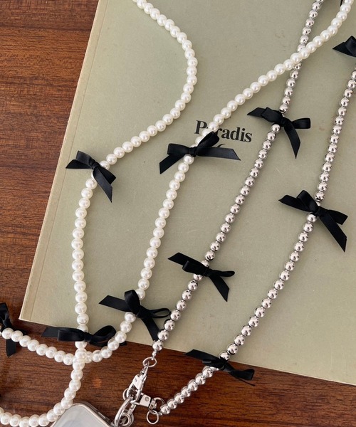 ストラップシート付き】リボンモバイルストラップ 996436