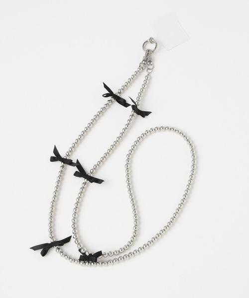 Me%（ミィパーセント）の「【ストラップシート付き】リボンモバイルストラップ　996436（スマホグッズ・レディース・アイボリー/グレー・FREE）」の17枚目の写真