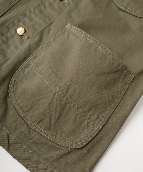 Lee（リー）の「【Lee/リー】ピスネームタグデザイン オーバーサイズ  ツイルカバーオール/ワークジャケット（カバーオール・メンズ・オリーブ/ベージュ・M/L）」の9枚目の写真