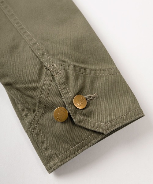 Lee（リー）の「【Lee/リー】ピスネームタグデザイン オーバーサイズ  ツイルカバーオール/ワークジャケット（カバーオール・メンズ・オリーブ/ベージュ・M/L）」の12枚目の写真