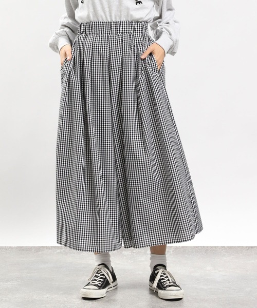 GLOBAL WORK Smile Seed Store(グローバルワーク スマイルシードストア)の「スカート見えパンツ/976992(その他パンツ・レディース・チェック/ブルー系その他/ブラック/ブルー系その他2/グレー系その他・X-LARGE/LARGE/SMALL/MEDIUM)」の5枚目の写真