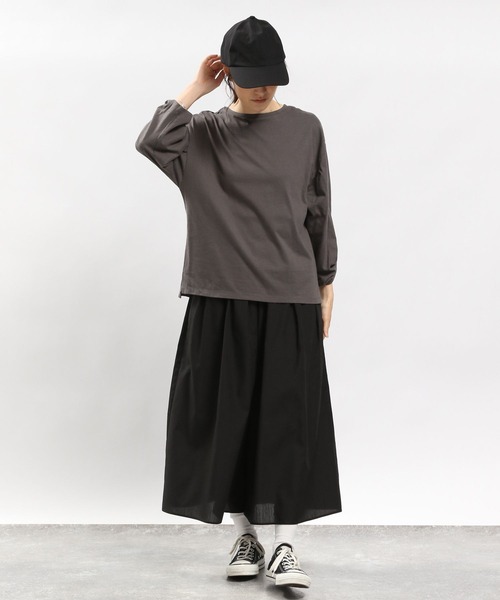 GLOBAL WORK Smile Seed Store(グローバルワーク スマイルシードストア)の「スカート見えパンツ/976992(その他パンツ・レディース・チェック/ブルー系その他/ブラック/ブルー系その他2/グレー系その他・X-LARGE/LARGE/SMALL/MEDIUM)」の20枚目の写真