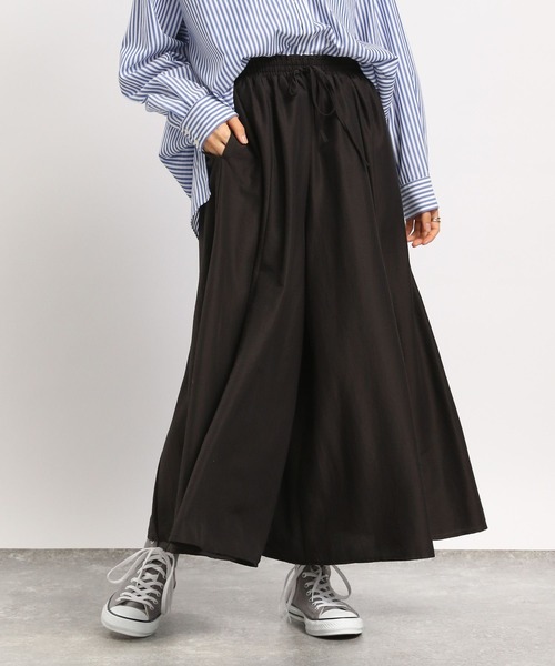 GLOBAL WORK Smile Seed Store（グローバルワーク スマイルシードストア）の「ギャザーフレアイージーパンツ/176127（その他パンツ・レディース・ブルー系その他6/グレー系その他2/チェック/チャコール/グレー系その他/ブラック・LARGE/X-LARGE/MEDIUM/SMALL）」の16枚目の写真