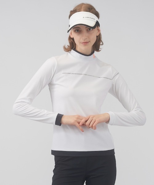 セール 30%OFF】【ECO】【UV】モックネック長袖シャツ