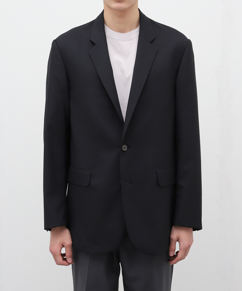 markaware（マーカウェア）の「【MARKAWARE / マーカウェア】 SACK COAT（テーラードジャケット・メンズ・ブラック/ブラウン・3/2）」の2枚目の写真