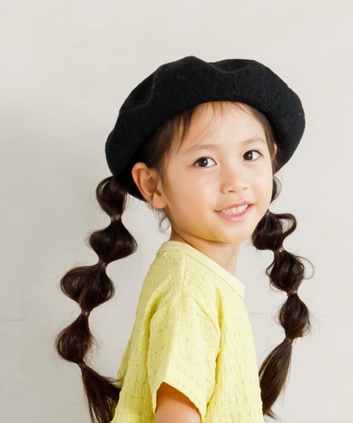 MAKE YOUR DAY(メイクユアデイ)の「サマーニットベレー帽(ハンチング/ベレー帽・キッズ・オレンジ/ブラック/ベージュ・56/54/52/50)」の13枚目の写真