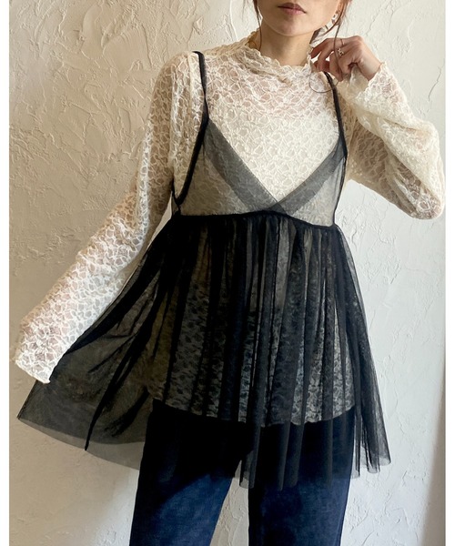 ◎未使用品☆ルルドルチェ☆パンツとベストのセットアップ黒地 WEB限定】片畦ロングベスト＋ジャガードニットパンツセット