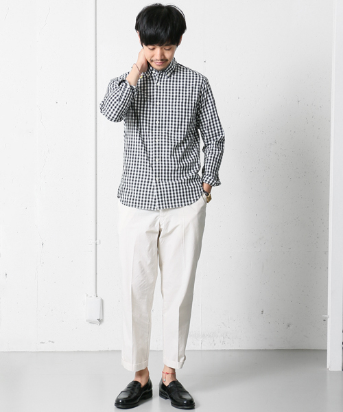 URBAN RESEARCH DOORS MENS（アーバンリサーチ ドアーズ メンズ）の「FORK＆SPOON ライトウェイトクロップドトラウザー（その他パンツ・メンズ・ホワイト/ネイビー/ベージュ・40/38）」の7枚目の写真