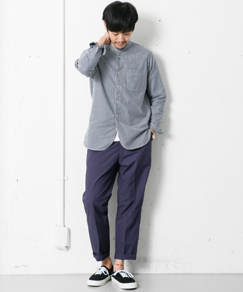 URBAN RESEARCH DOORS MENS（アーバンリサーチ ドアーズ メンズ）の「FORK＆SPOON ライトウェイトクロップドトラウザー（その他パンツ・メンズ・ホワイト/ネイビー/ベージュ・40/38）」の9枚目の写真