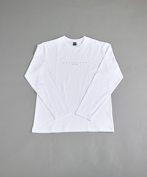 VIBGYOR(ヴィブジョー)の「ヘヴィウェイト天竺 プリント 長袖 クルーネック(Tシャツ/カットソー・メンズ・ホワイト/ブラック・MEDIUM/LARGE)」の2枚目の写真