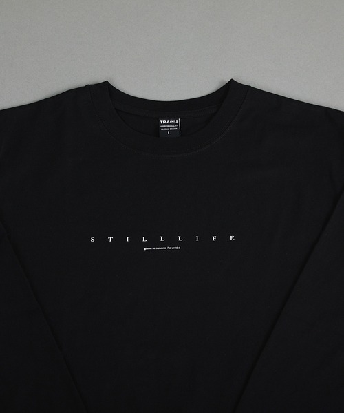 VIBGYOR(ヴィブジョー)の「ヘヴィウェイト天竺 プリント 長袖 クルーネック(Tシャツ/カットソー・メンズ・ホワイト/ブラック・MEDIUM/LARGE)」の7枚目の写真
