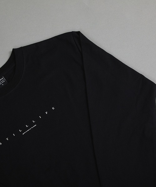 VIBGYOR(ヴィブジョー)の「ヘヴィウェイト天竺 プリント 長袖 クルーネック(Tシャツ/カットソー・メンズ・ホワイト/ブラック・MEDIUM/LARGE)」の8枚目の写真