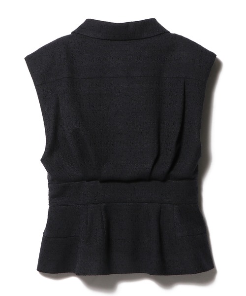 24SS ESTNATION COLUMN ウエストシェイプジレ　ネイビー　38 COLUMN（コラム）の「COLUMN / ウエストシェイプジレ（ベスト）」 - WEAR