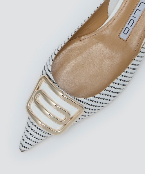 PELLICO（ペリーコ）の「CUORE デュエ アネッリ バックスリング パンプス 1.0cm STRIPE（パンプス・レディース・ストライプ・35/38/37.5/37/36/35.5/36.5）」の7枚目の写真