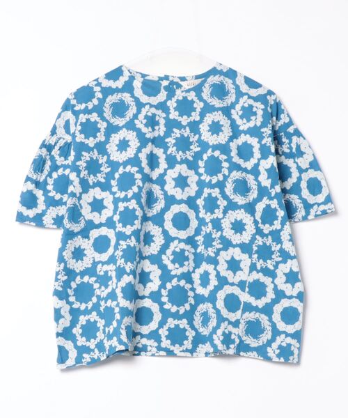KILKI(キルキー)の「KILKI / キルキー ブラウス リース シャツ トップス 4B B06 HDI(シャツ/ブラウス・レディース・ブルー/ブラック・FREE)」の11枚目の写真