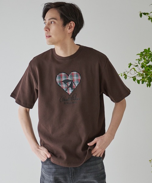 Arnold Palmer（アーノルドパーマー）の「ビッグハートモチーフ シェア Tシャツ（Tシャツ/カットソー・レディース・ネイビー/アイボリー/ダークベージュ・LL/L/M/S/XS）」の18枚目の写真