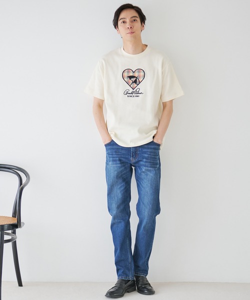 Arnold Palmer（アーノルドパーマー）の「ビッグハートモチーフ シェア Tシャツ（Tシャツ/カットソー・レディース・ネイビー/アイボリー/ダークベージュ・LL/L/M/S/XS）」の15枚目の写真