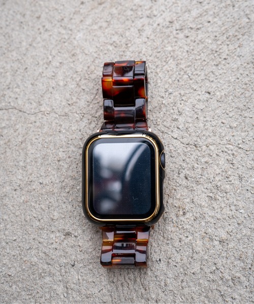 zandy(ズィーアンドワイ)の「zandy ズィーアンドワイ Apple Watch ケース&ベルトセット【ツヤハードケース】 アップルウォッチカバー& 天然樹脂ベルト //// set7(デジタル腕時計・レディース・レオパード/ホワイト×ホワイト/ブラック×ブラック/ブラウン系その他/ブルー系その他/ネイビー/グリーン/ホワイト×ネイビー・S/M)」の21枚目の写真