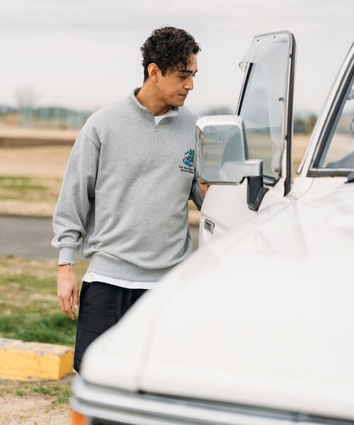 Foxfire（フォックスファイヤー）の「Foxfire/フォックスファイヤー 別注 Foxfire プリントハーフジップ スウェット/トラウト/バックプリント/リラックスフィット（Tシャツ/カットソー・メンズ・チャコールグレー/グレー/ライトグレー・MEDIUM/LARGE）」の17枚目の写真