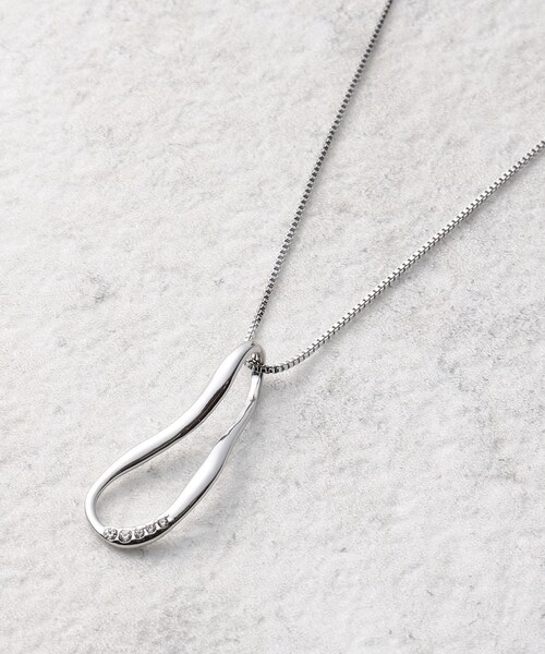 grove（グローブ）の「◆しずくメタルワントップネックレス（ネックレス・レディース・ピンクゴールド/ゴールド/シルバー・00）」の4枚目の写真