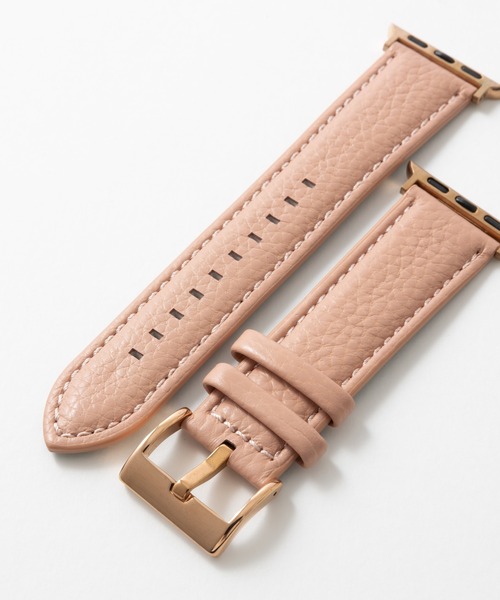 emonique(エモニーク)の「本革レザー Apple Watch バンド スマートウォッチバンド【38/40/41/42/44/45/49mm対応】(デジタル腕時計・レディース・ダークグレー/オレンジ/ホワイト/ピンク・42/38)」の7枚目の写真