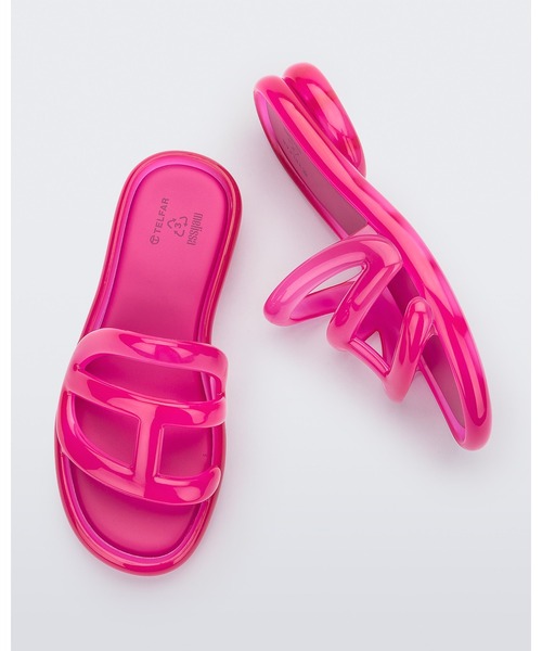 melissa（メリッサ）の「MELISSA X TELFAR JELLY SLIDE（サンダル・レディース・クリア/ブラック/ブラウン/ピンク・37/38/39/40/35-36/41-42）」の14枚目の写真
