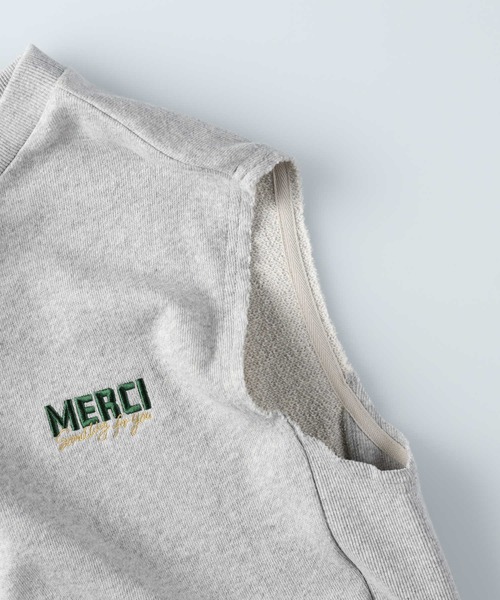 SOMETHING（サムシング）の「【SOMETHING】ＳＷＥＡＴＢＥＳＴ スウェットベスト（ベスト・レディース・グレー・フリー）」の6枚目の写真