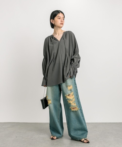 RIVE DROITE(リヴドロワ)の「レザーマルチポシェット(ショルダーバッグ・レディース・ブラック/シルバー・FREE)」の6枚目の写真