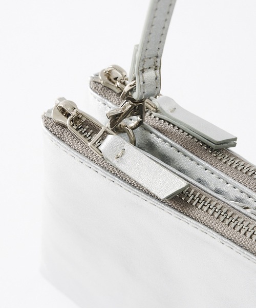 RIVE DROITE(リヴドロワ)の「レザーマルチポシェット(ショルダーバッグ・レディース・ブラック/シルバー・FREE)」の12枚目の写真