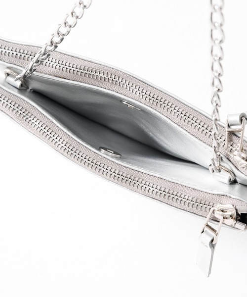 RIVE DROITE(リヴドロワ)の「レザーマルチポシェット(ショルダーバッグ・レディース・ブラック/シルバー・FREE)」の16枚目の写真