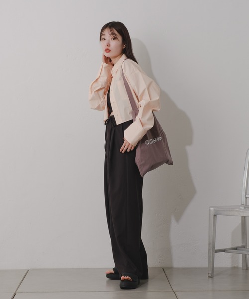 Kastane（カスタネ）の「【A4/PCサイズ】カラーマルチトートBAG（トートバッグ・レディース・アイボリー/ブラック/ライトグレー/ライム/サーモンピンク・FREE）」の16枚目の写真